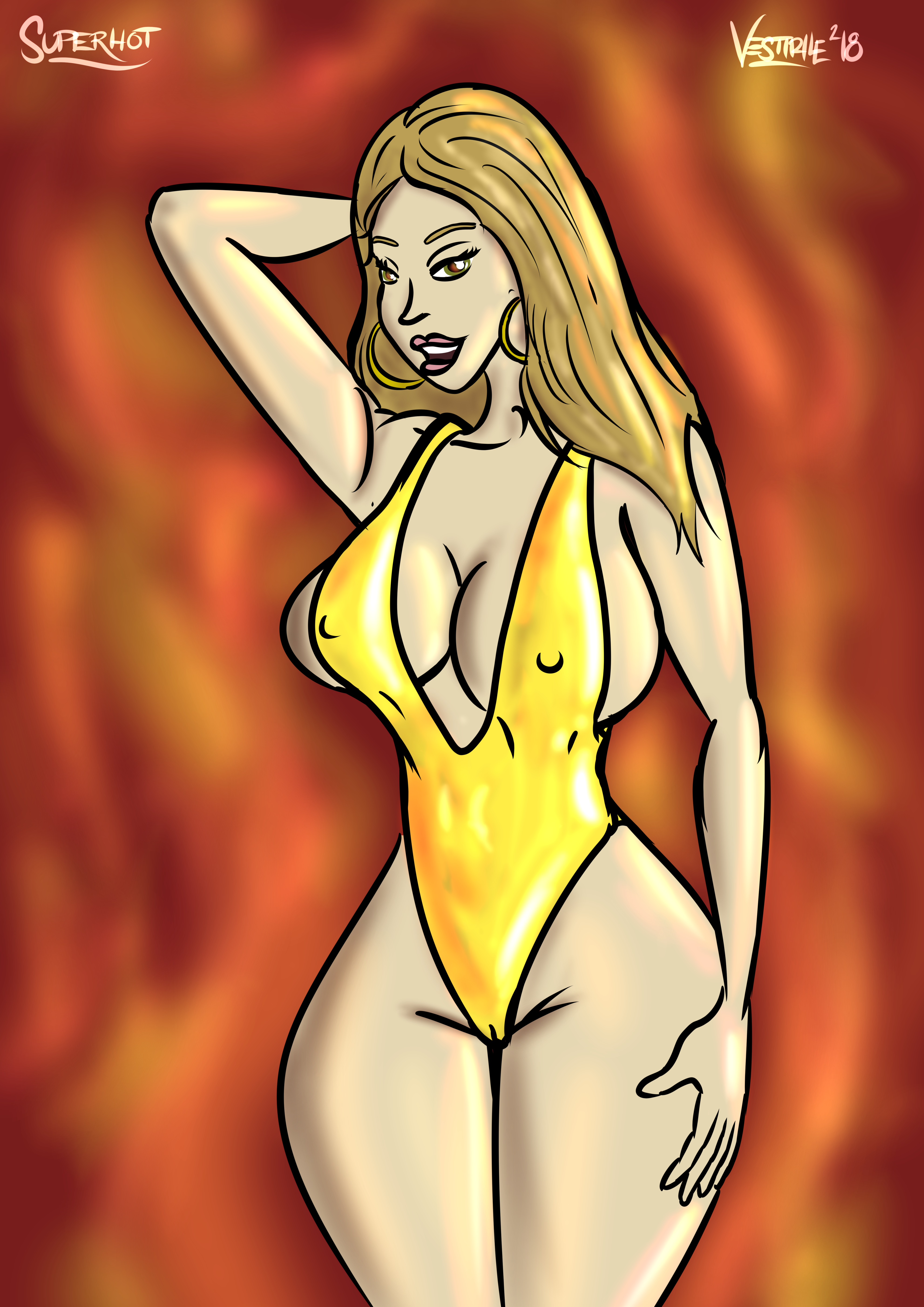 Superhot Sexy Swimsuit ©Vestiphile 2018-19