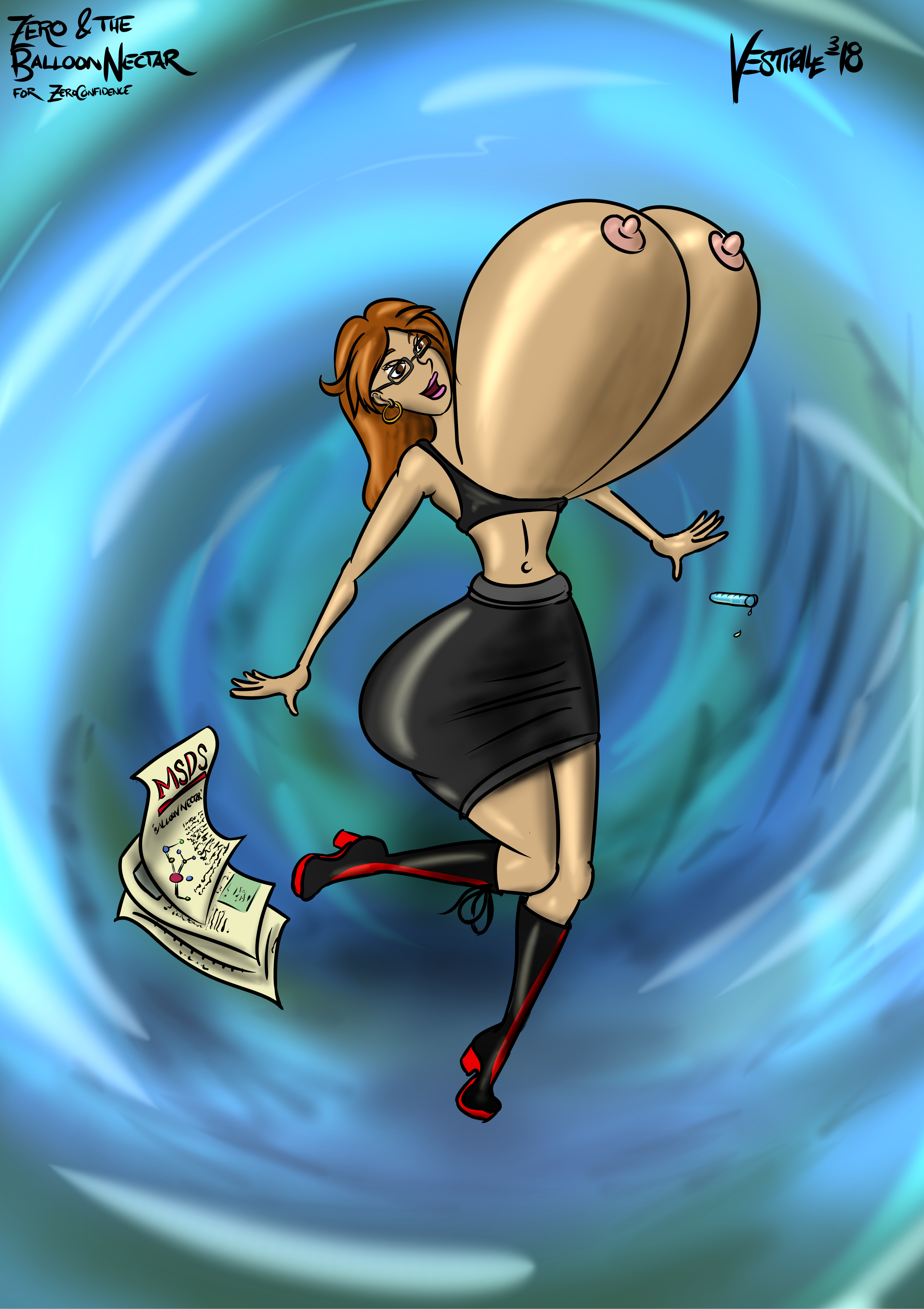 ZeroConfidence's Avatar takes 'Balloon Nectar' Art ©Vestiphile 2018-19